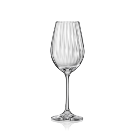 Crystalex Waterfall Crystal White Wine 350ml - set of 6