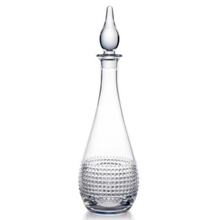 Rogaska Diamond Round Crystal Wine Decanter