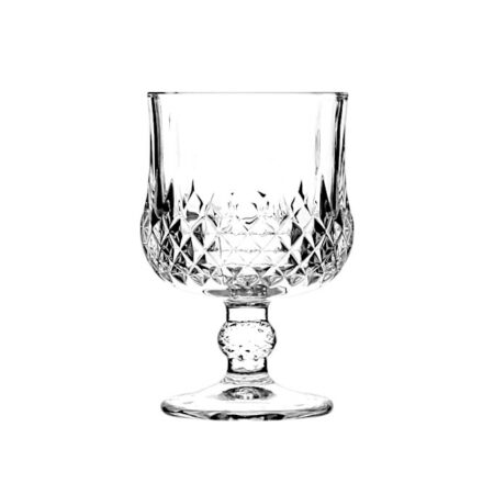 DIAMOND WINE GOBLET GLASS 190ML