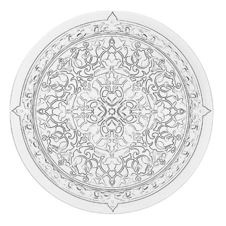 IRENA ISTANBUL CRYSTAL GLASS PLATE CLEAR 35CM