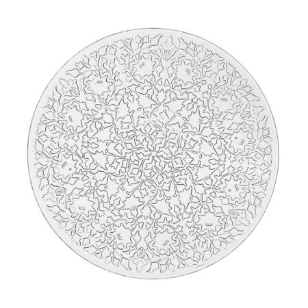 IRENA SHIRAZ CRYSTAL GLASS PLATE CLEAR 35CM