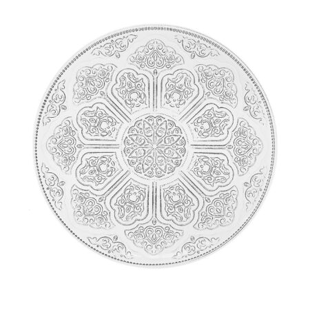IRENA TOPKAPI CRYSTAL GLASS PLATE CLEAR 35CM