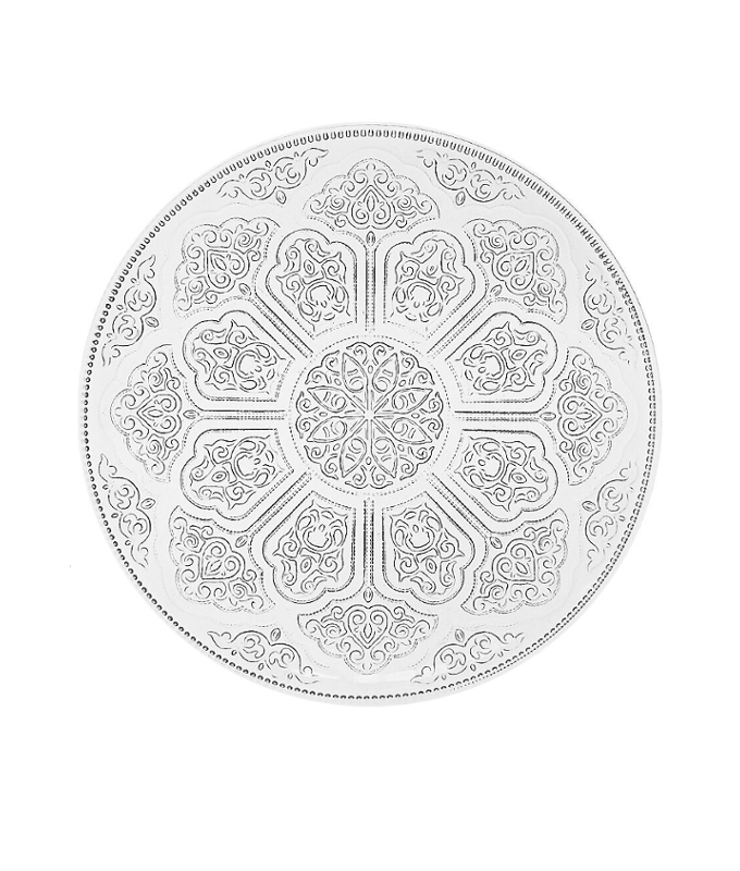 IRENA TOPKAPI CRYSTAL GLASS PLATE CLEAR 35CM