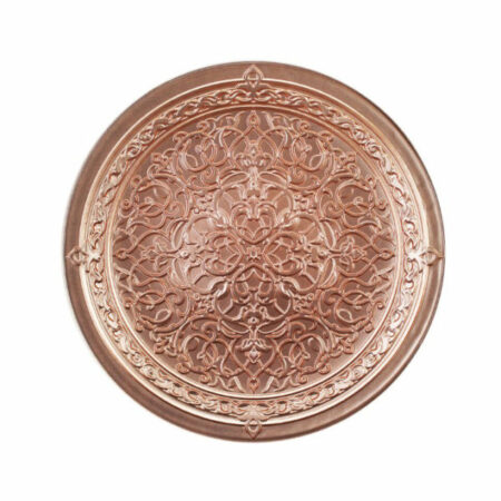 IRENA ISTANBUL CRYSTAL GLASS PLATE LIGHT ROSE 35CM