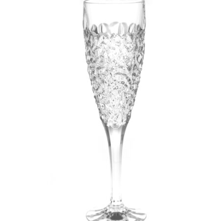 Nicolette Cut Lead Crystal Champagne Flute Glass 180ml - set of 6