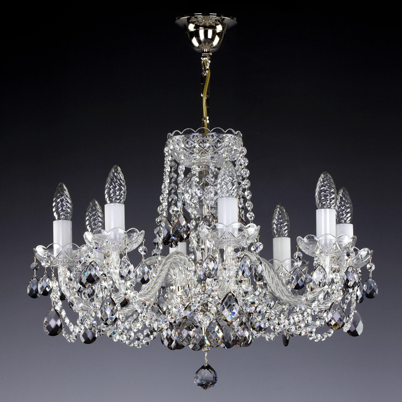 Crystal Chandelier Tatana VIII Nickel 8006