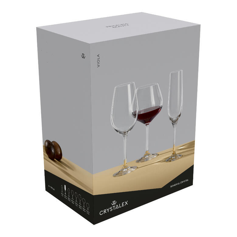 Crystalex Viola Crystal Gin Glass 570ml - set of 6 - Image 2
