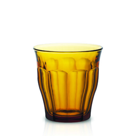 Duralex Picardie Amber Temp Glass Tumbler 310ml - set of 6