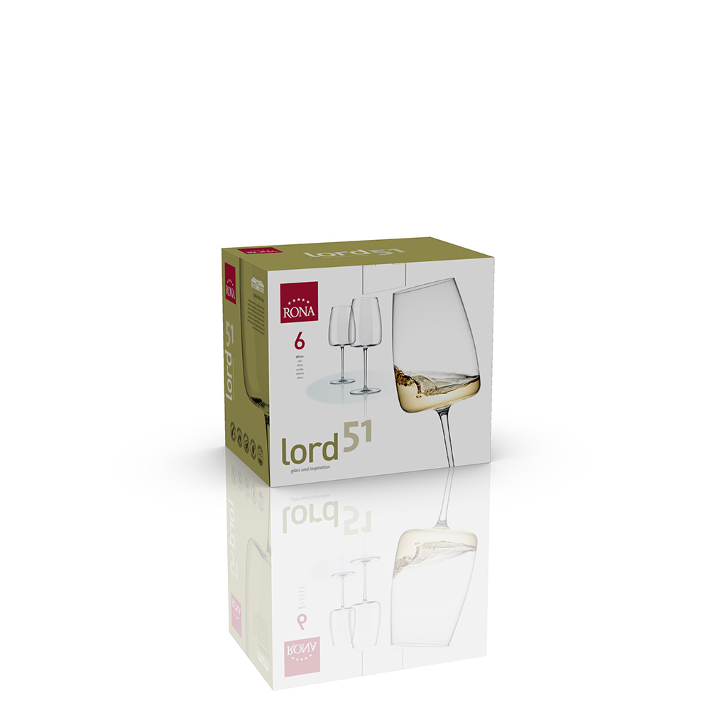Lord Crystal Wine Glass 510ml - set of 6 - Image 3