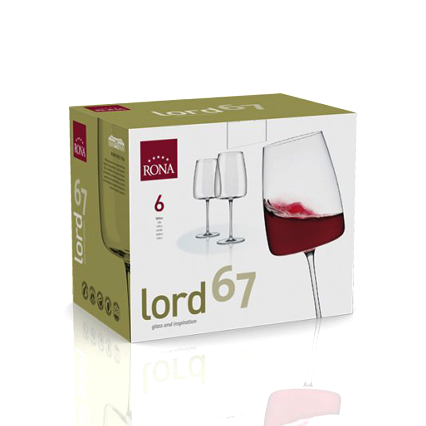Lord Crystal Red Wine Glass 670ml - set of 6 - Image 3
