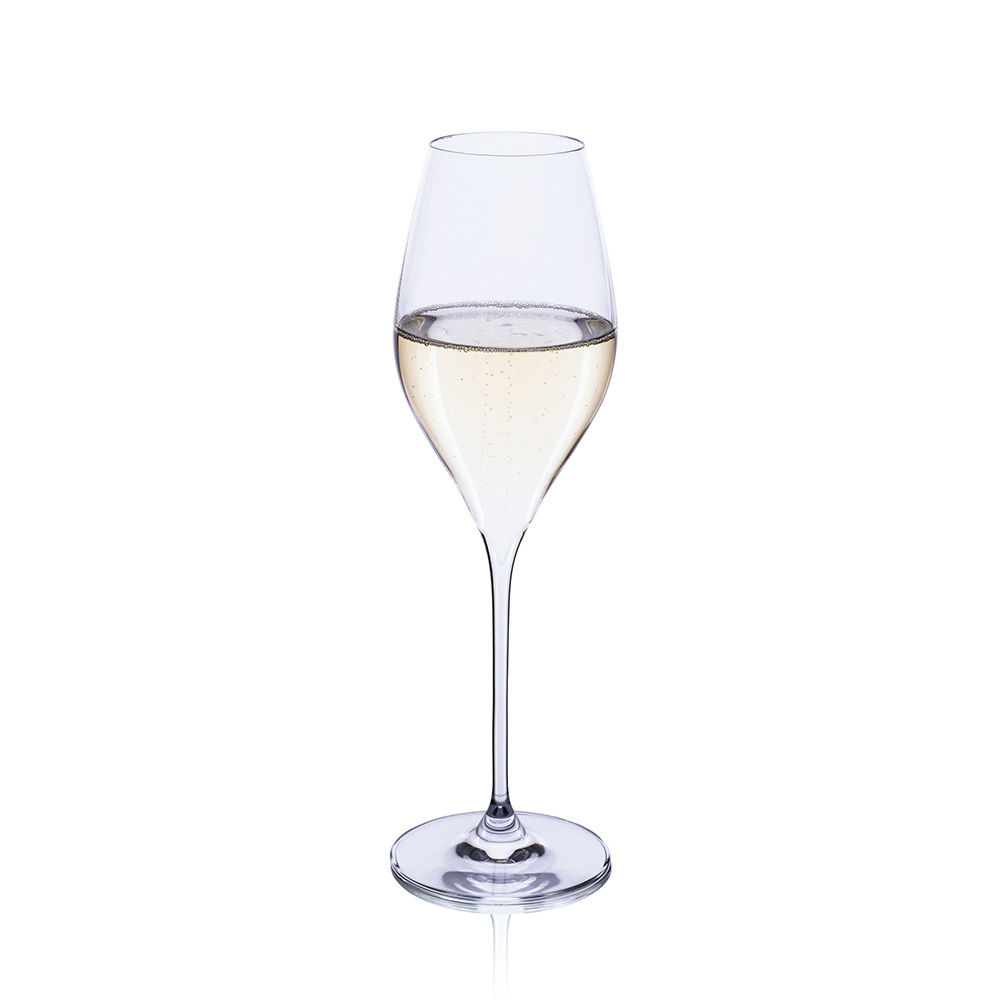 Swan Crystal Champagne Flute 320ml - set of 6 - Image 2