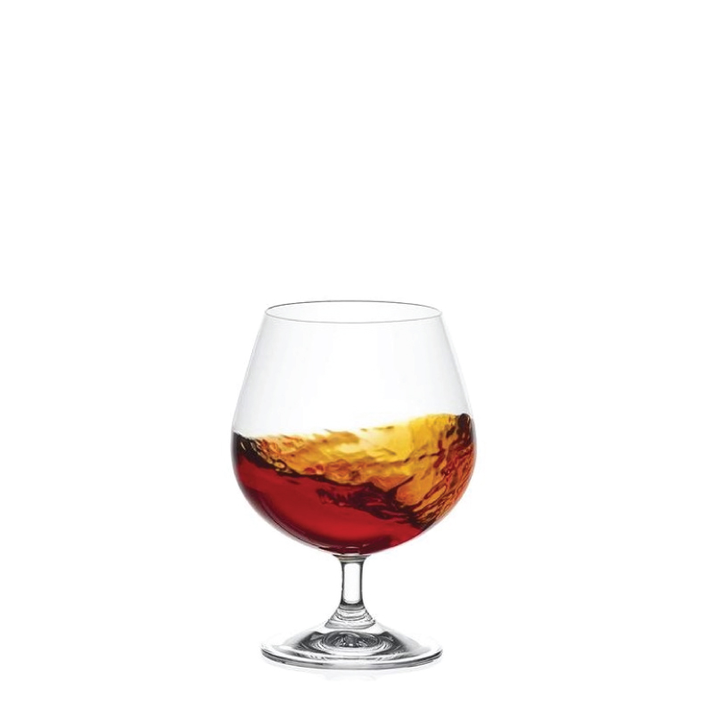 Uni Brandy Crystal Glass 400ml - set of 6 - Image 2
