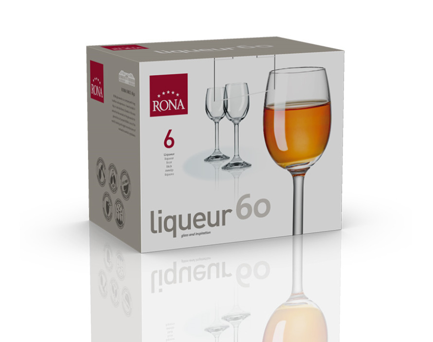 Uni Liqueur Crystal Glass 60ml - set of 6 - Image 3