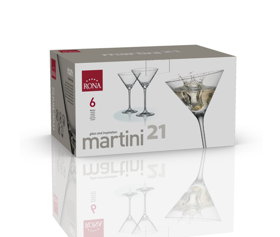 Uni Martini Crystal Glass 210ml - set of 6 - Image 3