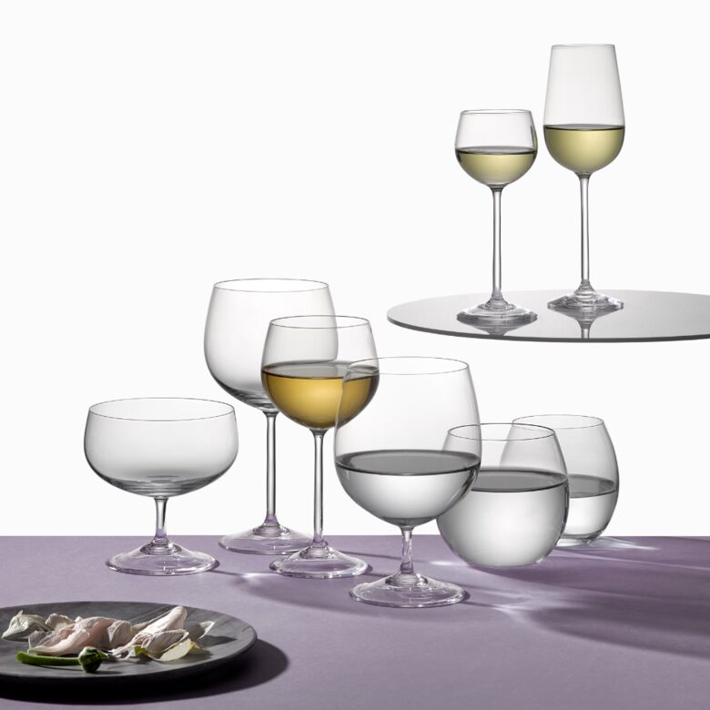 Peony Crystal Stem Beer Glass 380ml - set of 6 - Image 3