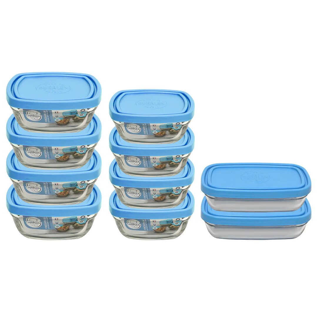 Duralex Baby 10 pieces Set with Blue Lid
