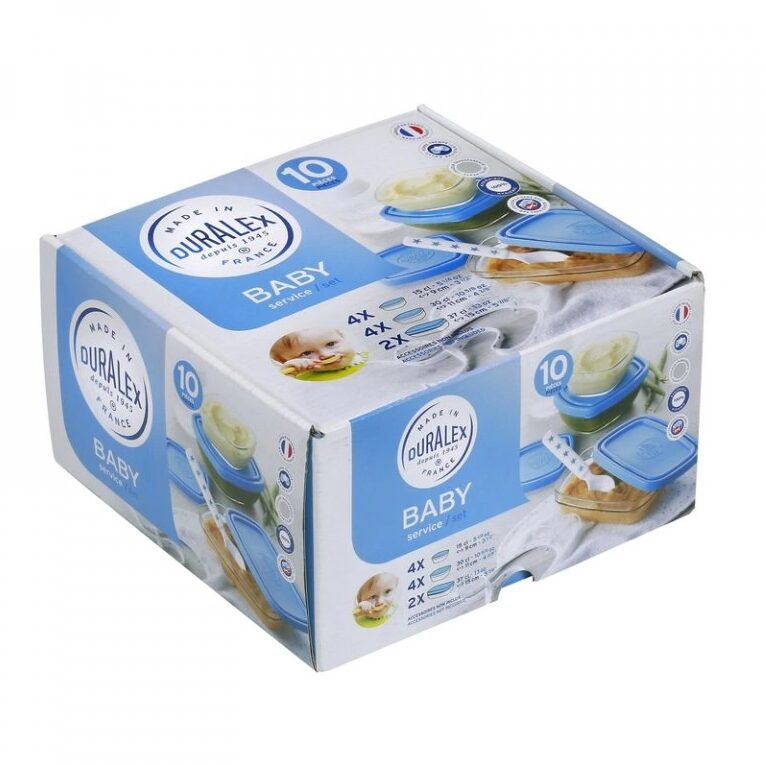 Duralex Baby 10 pieces Set with Blue Lid - Image 2